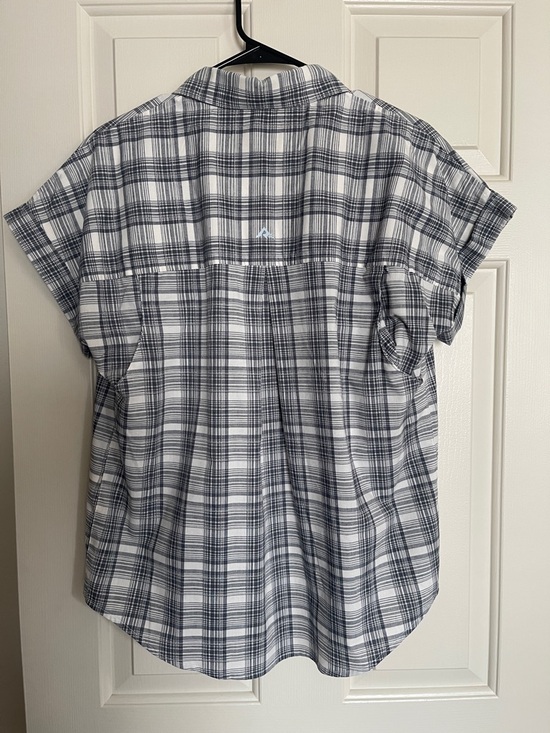 Ridgecut Toughwear Women’s Plaid Short Sleeve Button Down Shirt with Pockets Med - Picture 7 of 13